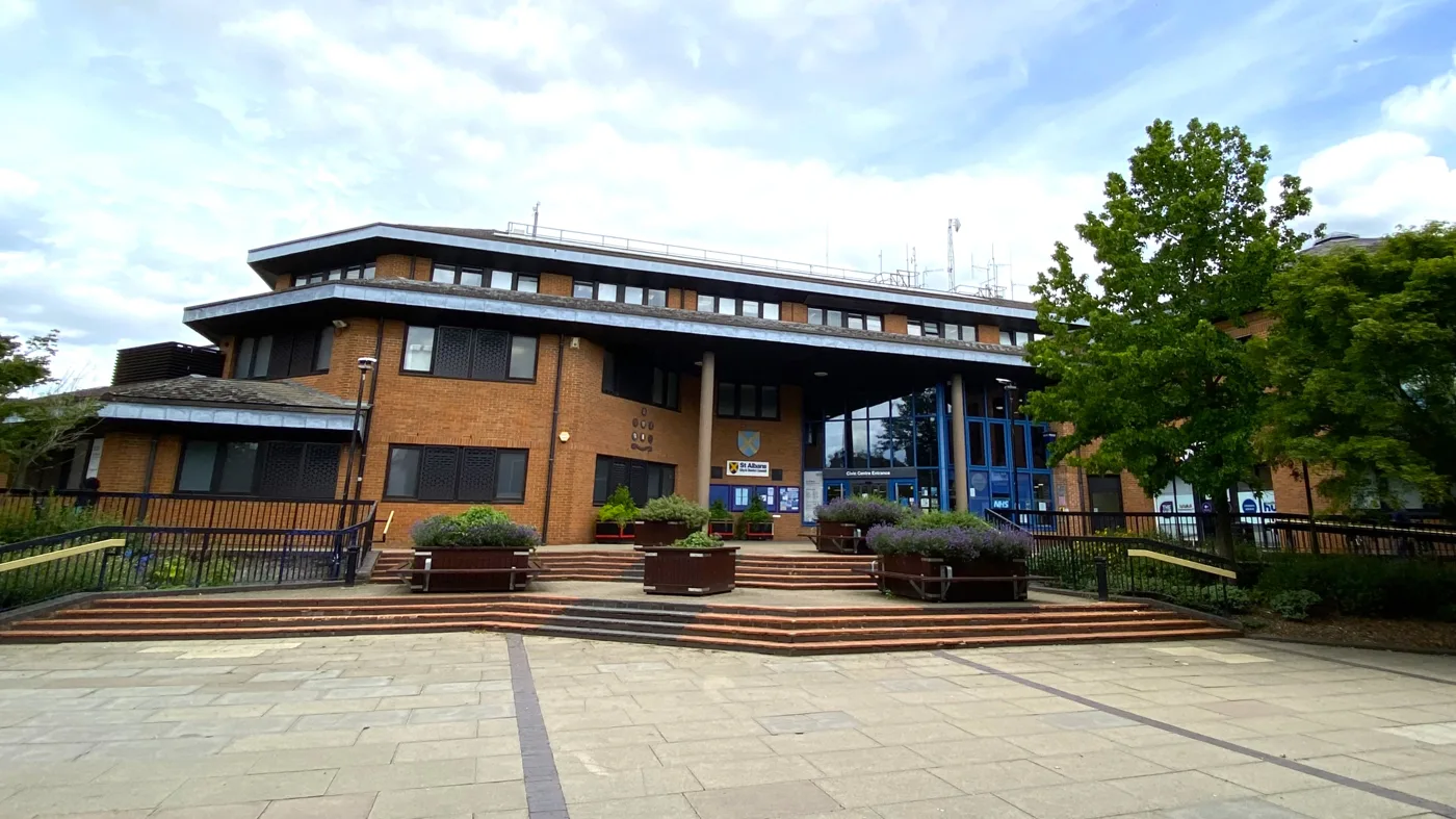 St Albans Civic Centre on St Peter's Street, headquarters of St Albans City and District Council, which the July decision would have abolished in April 2028.